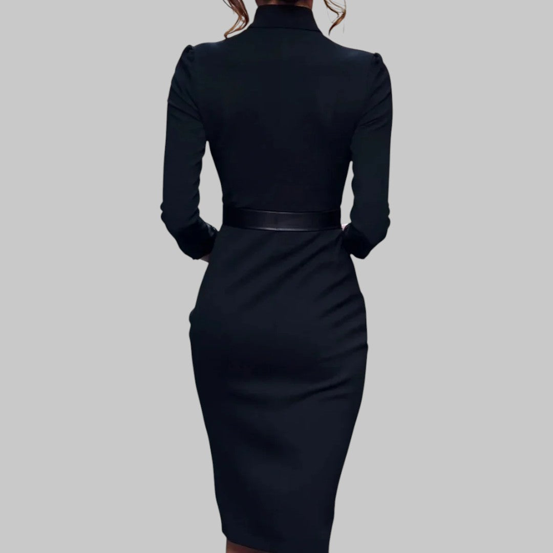 MEWE | Midi Dress Long Sleeve Sheath