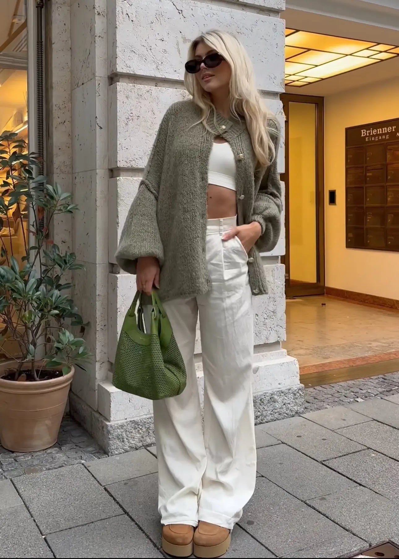 MEWE | Oversized Knitted Cardigan with Button Detail Mewe London