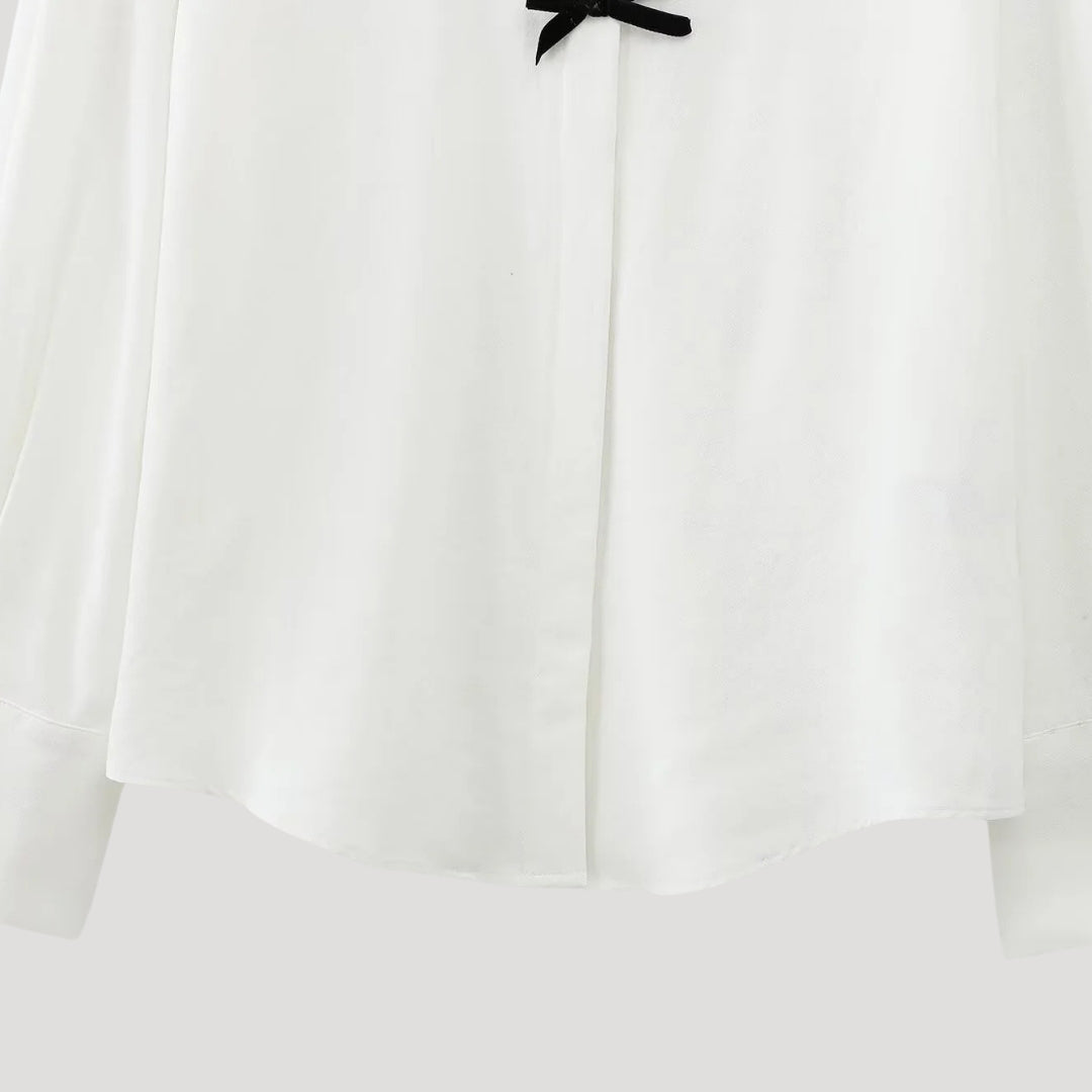 MEWE | Polka Dot Bow Tie Blouse Mewe London