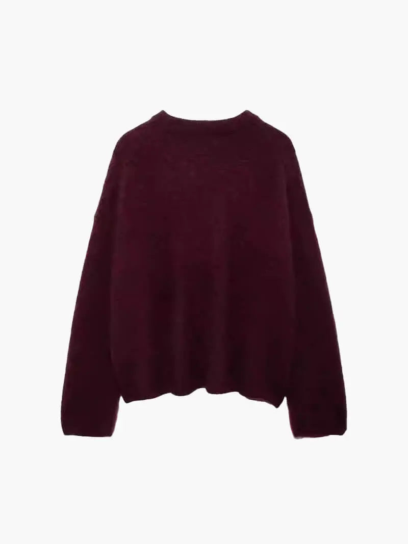 MEWE | Relaxed Fit Knit Pullover with Round Neckline Mewe London