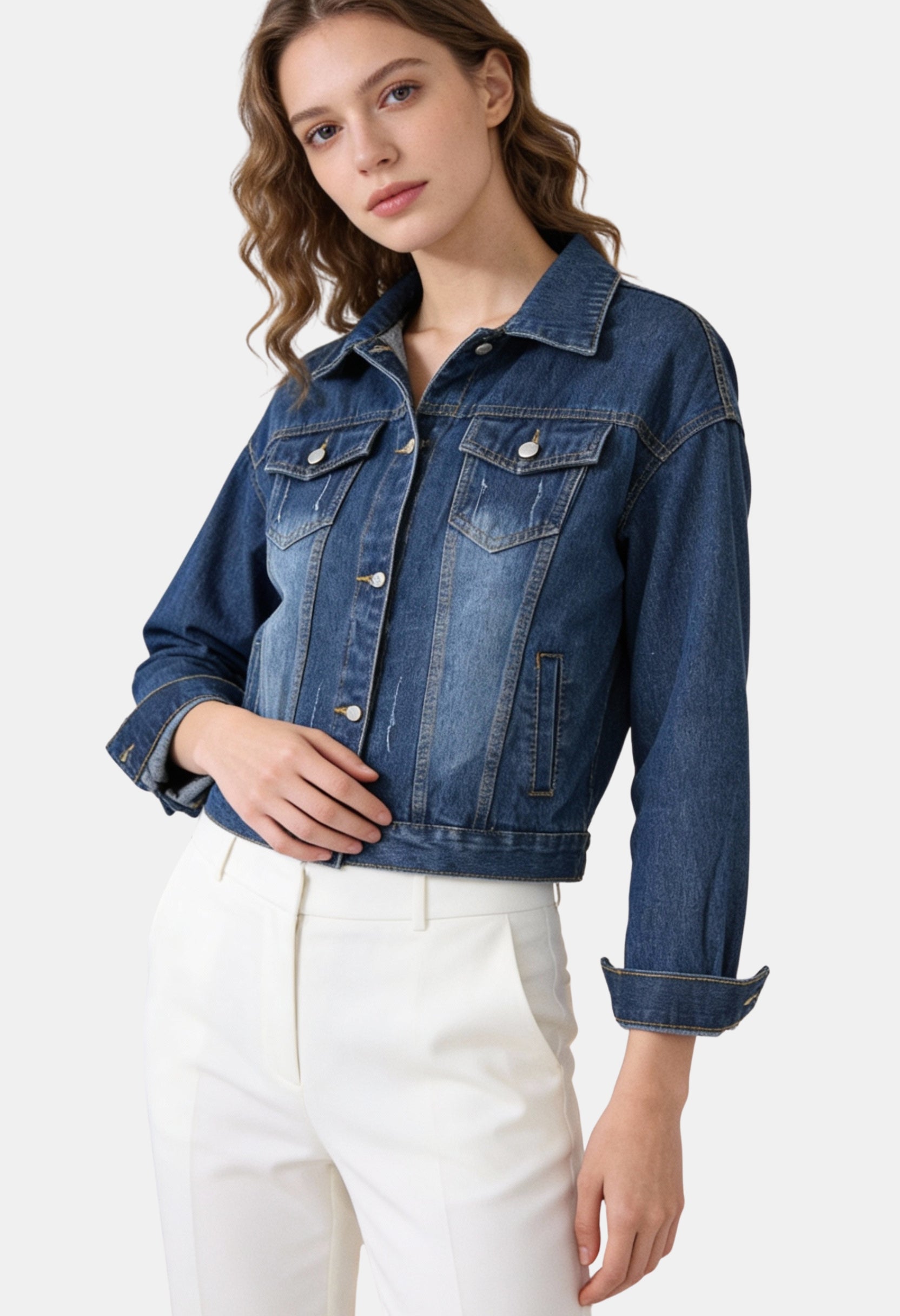 MEWE | Short Jacket with Button Closure and Chest Pocket Mewe London