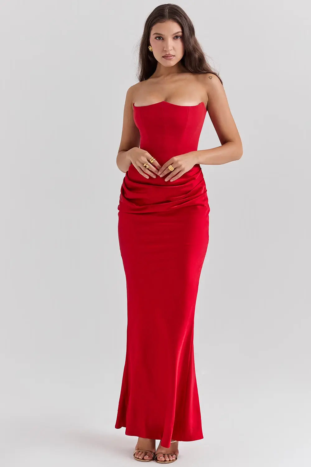 MEWE | Strapless Corset Maxi Dress Mewe London