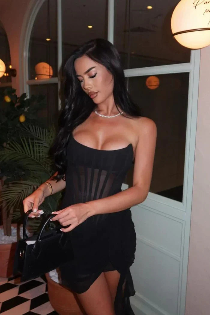 MEWE | Corset strapless mini dress Mewe London