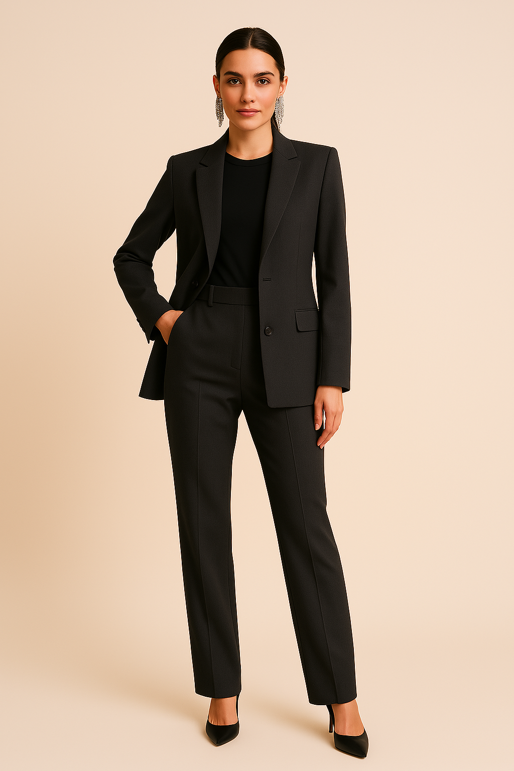 MEWE | Structured Blazer and Straight Leg Trousers Set Mewe London