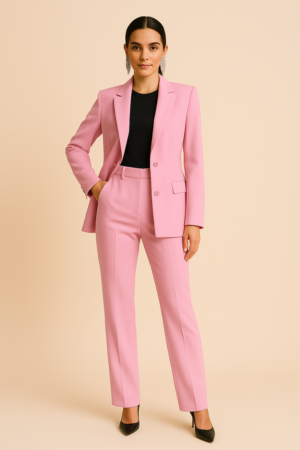 MEWE | Structured Blazer and Straight Leg Trousers Set Mewe London