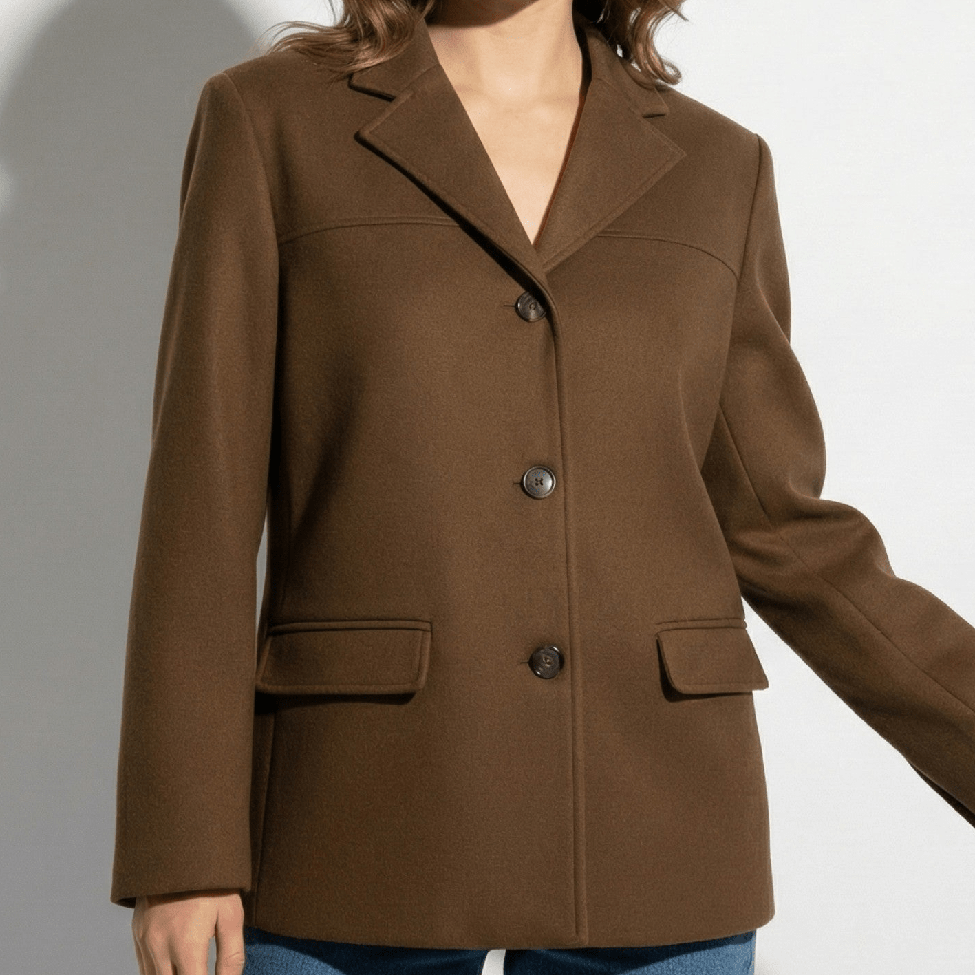 MEWE | Suede Blazer Jacket with Notched Lapel and Button Front Mewe London