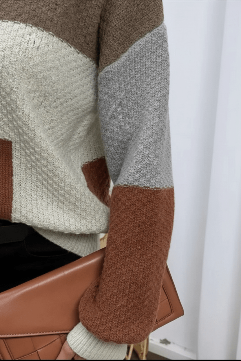 MEWE | Patchwork knit sweatshirt Mewe London