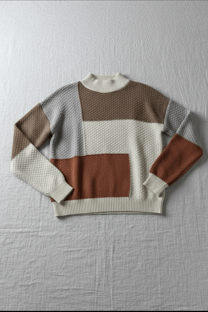 MEWE | Patchwork knit sweatshirt Mewe London