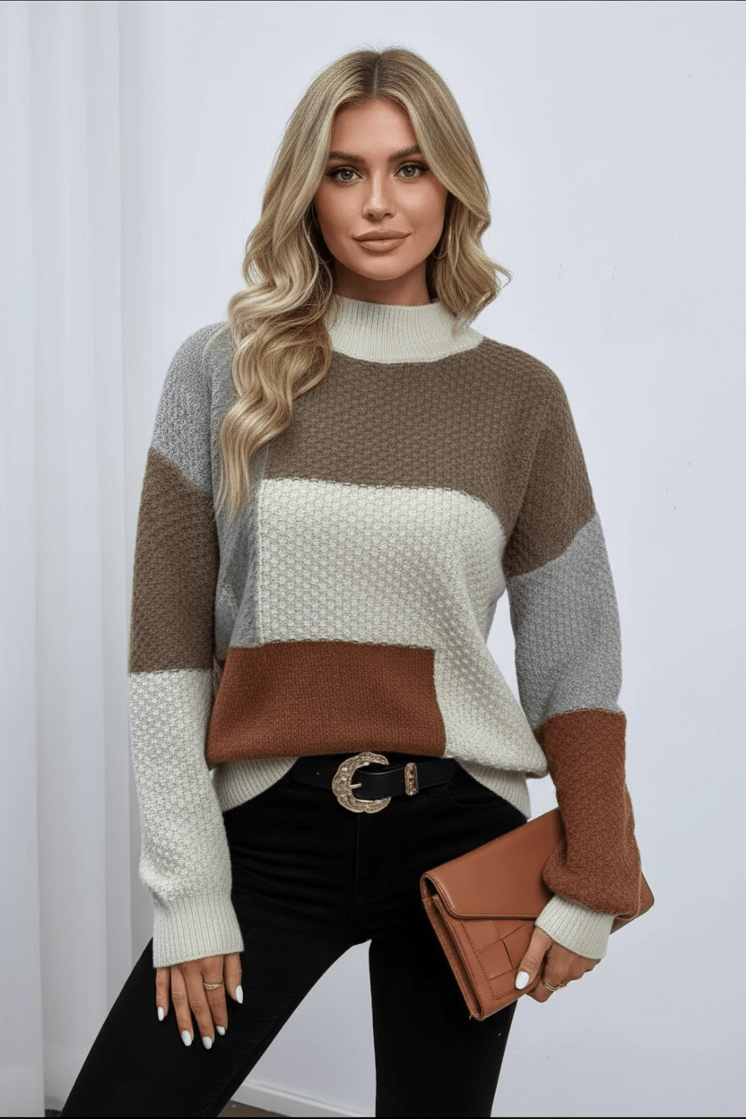 MEWE | Patchwork knit sweatshirt Mewe London
