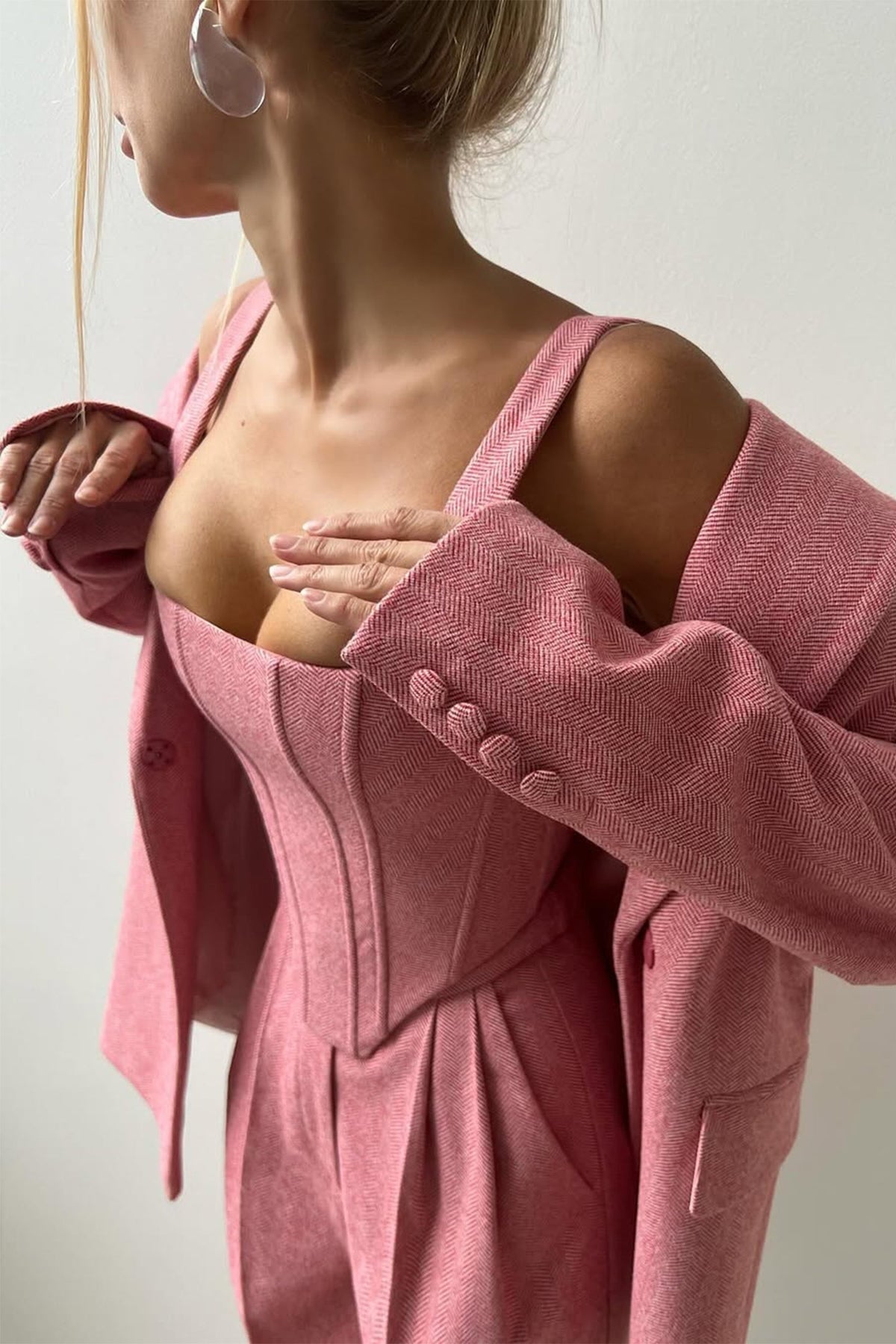 MEWE | Three Piece Trouser Suit with Blazer and Corset Top Mewe London