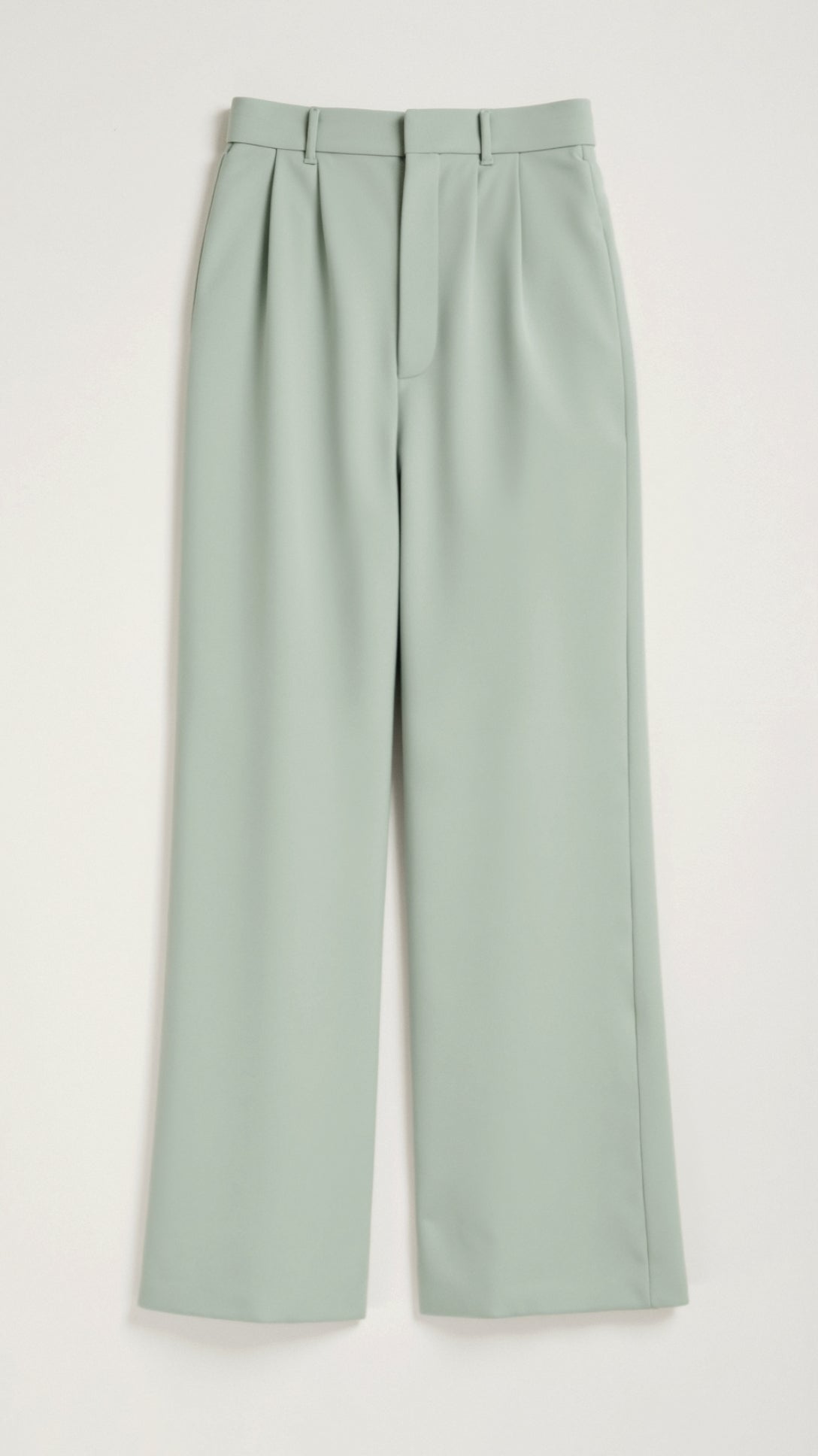 MEWE | Wide-Leg Trousers with High Waist and Front Pleats