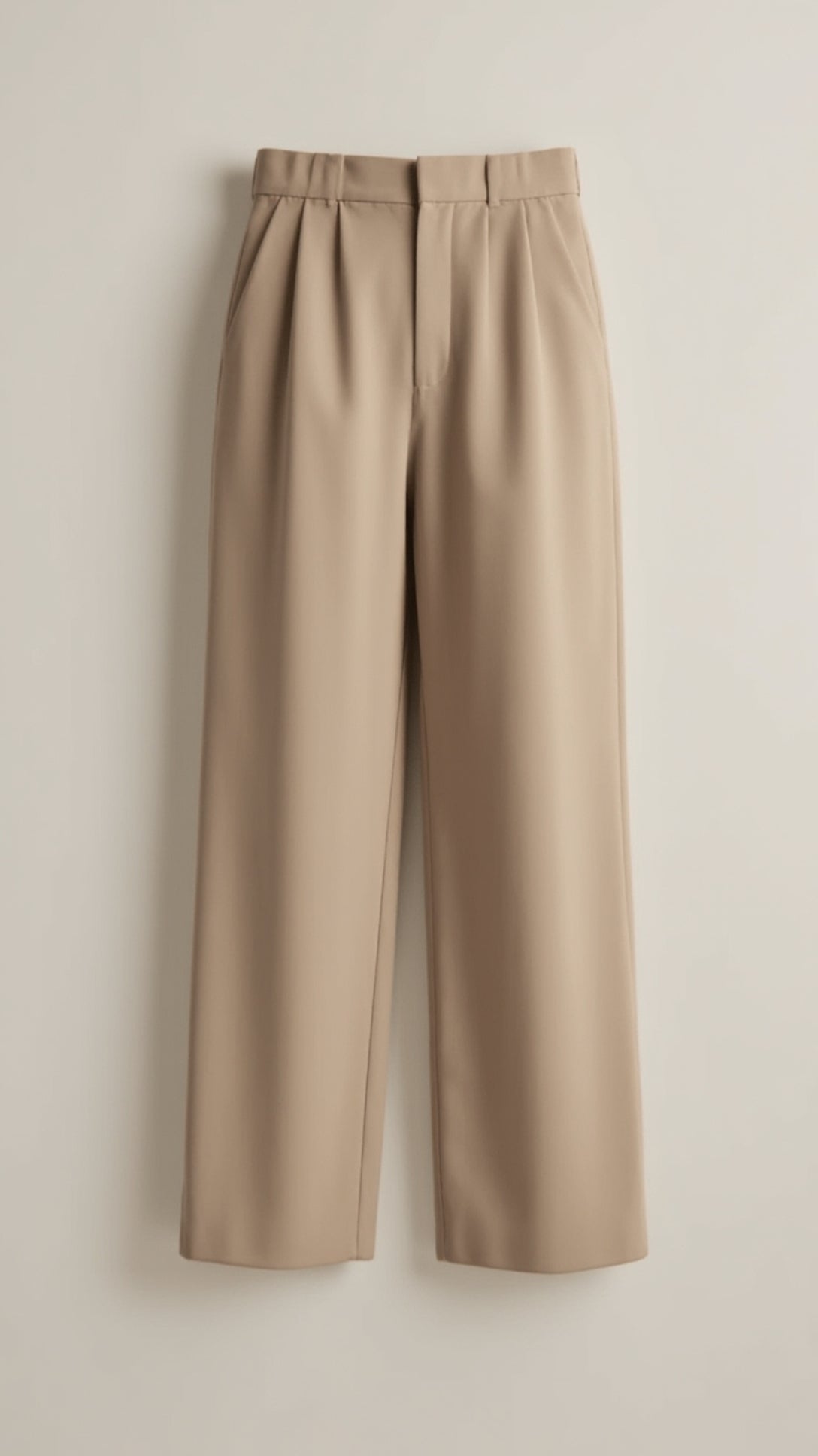 MEWE | Wide-Leg Trousers with High Waist and Front Pleats