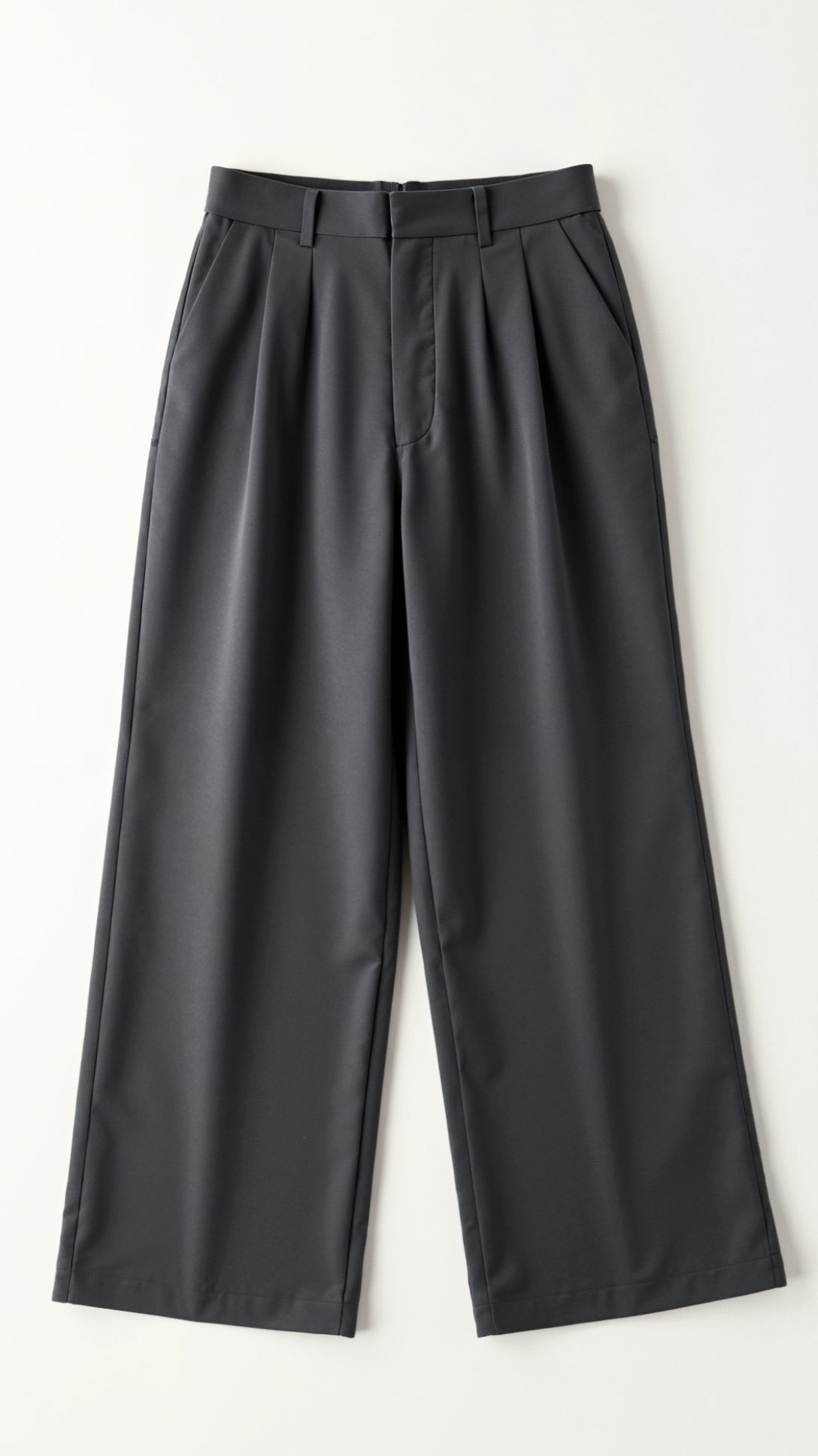 MEWE | Wide-Leg Trousers with High Waist and Front Pleats