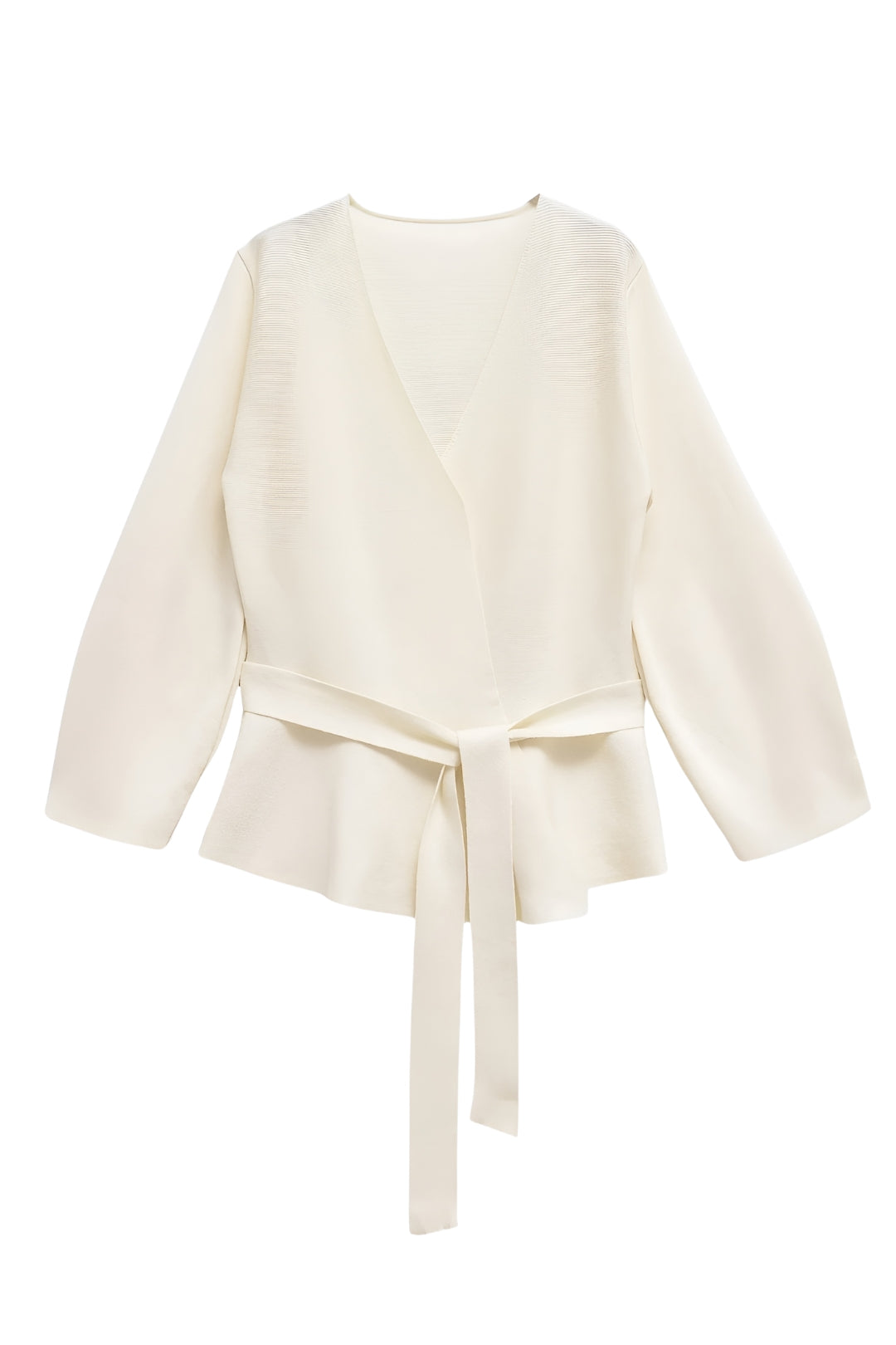 MEWE | Wrap Blouse with Tie Waist and Long Sleeves Mewe London