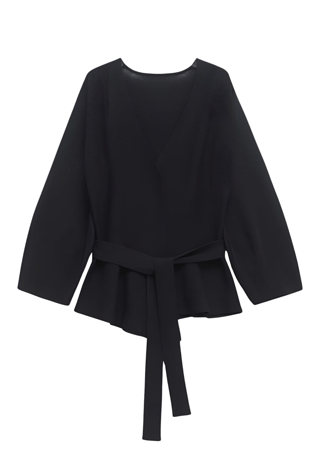 MEWE | Wrap Blouse with Tie Waist and Long Sleeves Mewe London