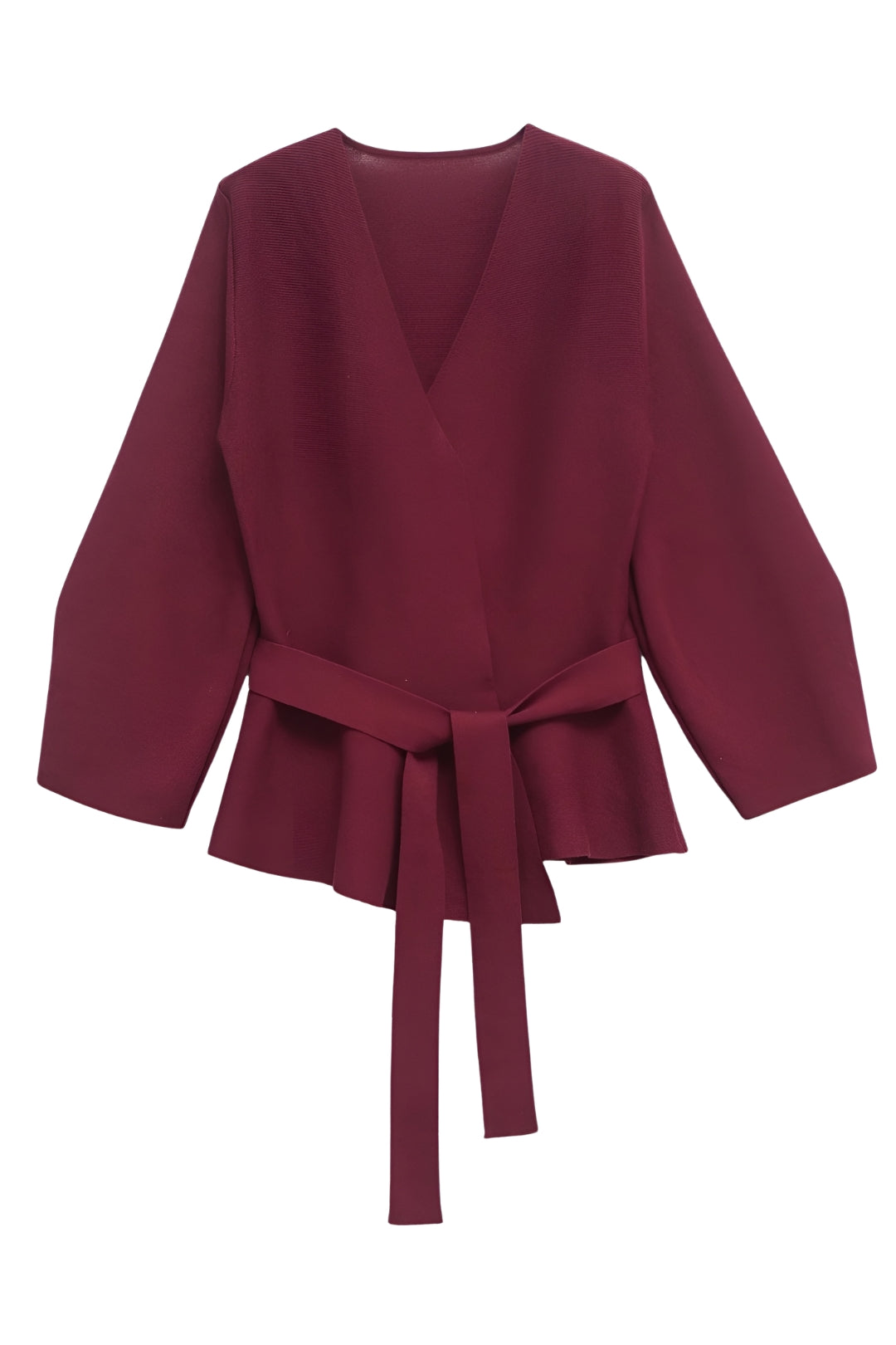 MEWE | Wrap Blouse with Tie Waist and Long Sleeves Mewe London