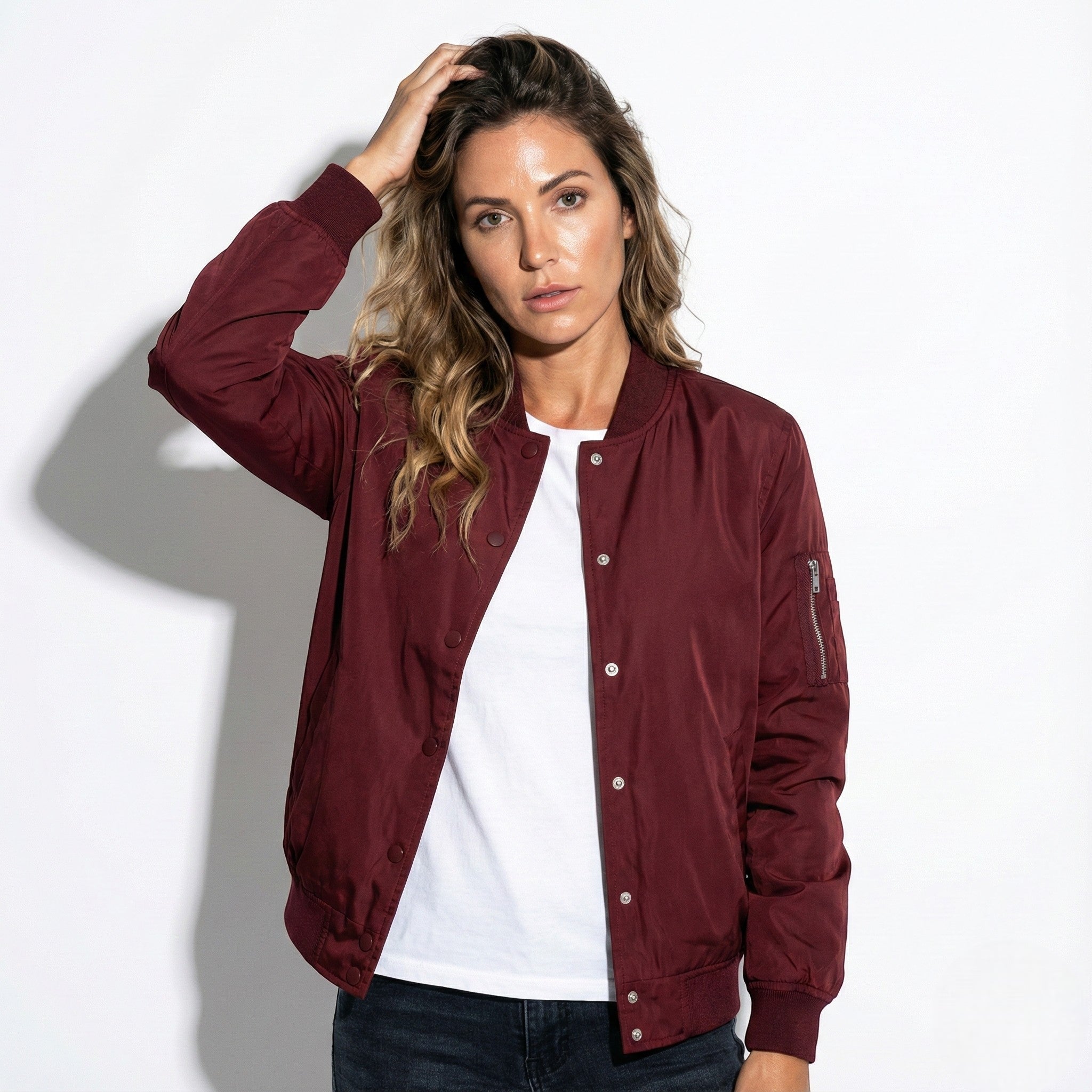 MEWE | Zip-Front Bomber Jacket with Ribbed Cuffs Mewe London