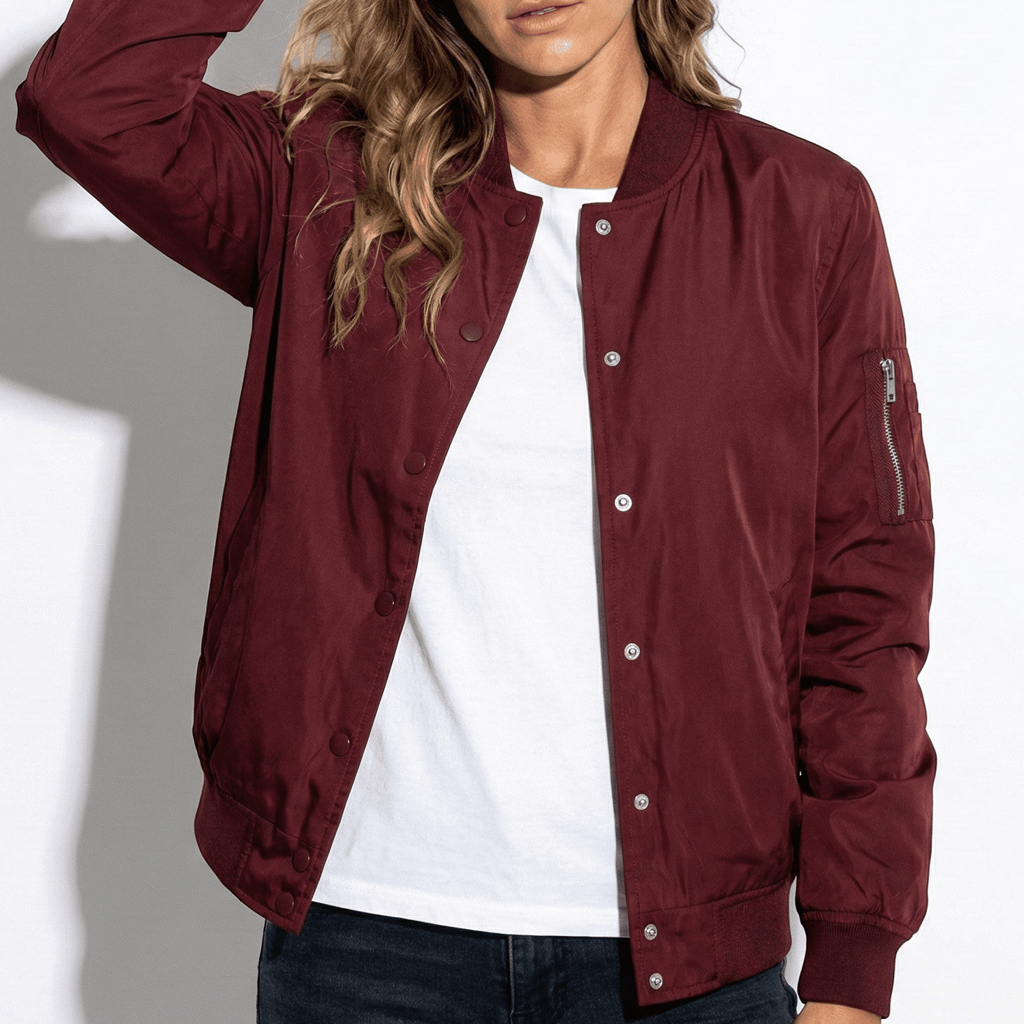 MEWE | Zip-Front Bomber Jacket with Ribbed Cuffs Mewe London